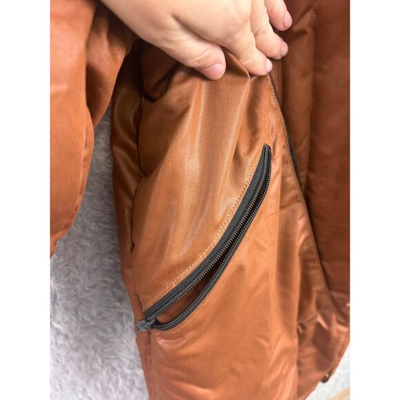 Weather Tamer Vintage Insulated Coat Men’s 38 Brown Quilted Zip Front USA Made - Picture 10 of 13
